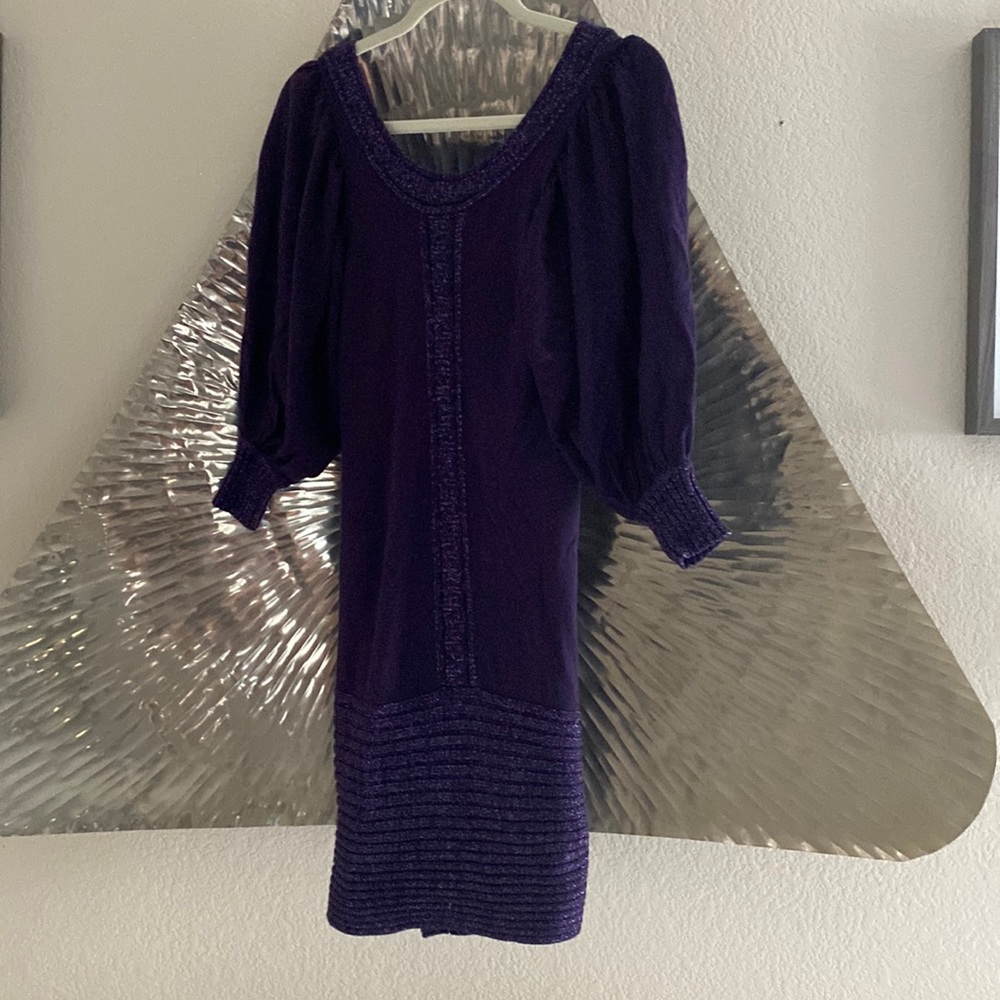 Beautiful purple cocktail / sweater dress